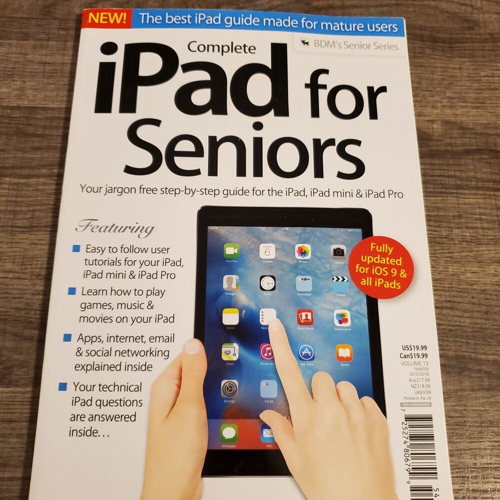 Ipad for seniors paperback book